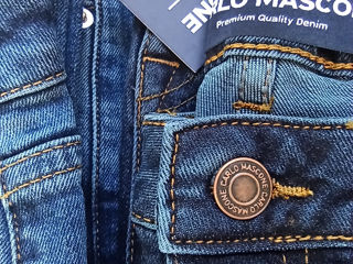 En-gros! Blugi bărbătești Carlo Mascone | 815 perechi | Regular Fit | Dark Blue & Blue foto 4