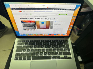 MacBook Air A2337 2020 M1 8 ram 256gb Space Gray
