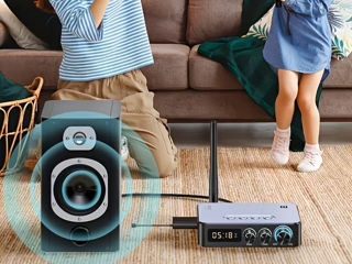 Беспроводной адаптер M9 Pro Bluetooth 5.1 rx tx fm radio fux foto 2
