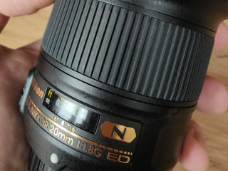 Объектив AF-S Nikkor 20mm 1.8G ED в отличном состоянии foto 5