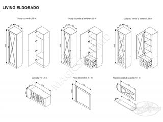 Living Ambianta Eldorado Cremona/ Alb - livrare, credit !!! foto 10