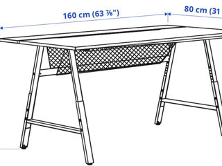 Set de mobilă pentru oficiu IKEA (negru) foto 4