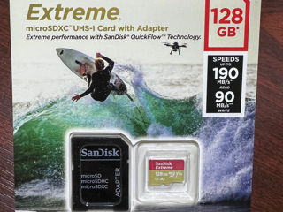 SanDisk Ultra microSDXC UHS-I card cu adapter 128gb A1 140MB/s foto 2