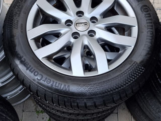 Jante 5x108 Ford Focus + Cauciucuri R16 205/60 Continental WinterContact