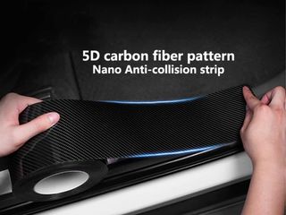 Наклейки на пороги и багажник . Натуральный карбон не плёнка. 5D carbon fiber.Тюнинг и защита авто foto 4