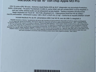 MacBook Pro 16.2" Apple M3 Pro (12C CPU/18C GPU), 18 GB, 512 GB foto 2