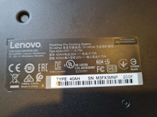 40AH0135DK Lenovo Original ThinkPad Pro Dock Station с блоком питания 135 Вт (Новая в Упакоке) foto 6