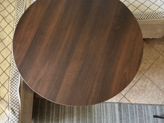 Masă de lemn, rotundă diametru 90 cm foto 2