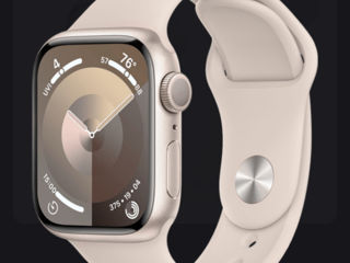 Apple watch 9 45 mm  silver 64GB + защитная пленка +зарядка foto 6