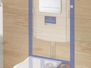 Кнопка смыва Villeroy & Boch Viconnect, шлифованный хром foto 2