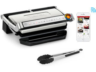 Gratar electric Tefal OptiGrill+ XL GC728D10, 2000W, 9 programe automate, argintiu-negru foto 0
