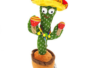 Танцующий кактус игрушка/ jucarie cactus dansator-danseaza, canta, imita, distractiv foto 2