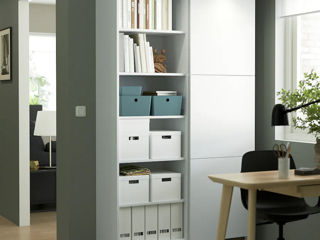 Dulap modern combinat de depozitare, în stil modern IKEA (alb)