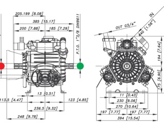 Насосы Bertolini  РBO 1250 для опрыскивателей foto 3