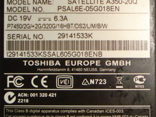 Ноутбук Toshiba Satellite A350 foto 6