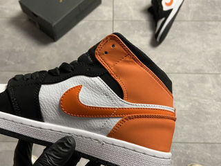 Nike Air Jordan 1 Retro High Suede Black/Orange Unisex foto 7