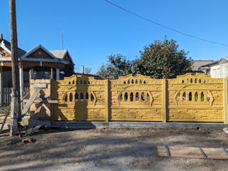 Garduri din beton,garduri din plite,garduri la comandă, chișinău, фундамент под забора!!! foto 4