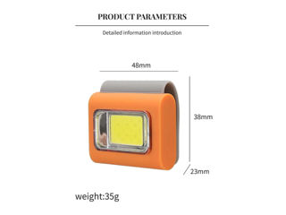Lampă de lucru portabilă cu clemă Lampă de lucru reîncărcabilă far far far cu LED lanternă magnetică foto 8