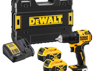 Masina de gaurit/insurubat cu acumulator/дрель-шуруповерт аккумуляторная dewalt dcd708p2t foto 1