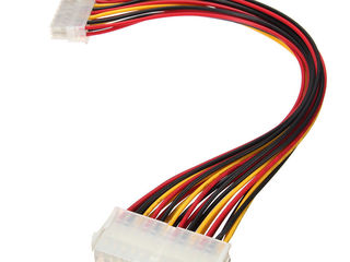 ID-185: Power Supply Extension Cable ATX 24 Pin Male to 24Pin Female - Удлинитель 24 пин - 30 см foto 6