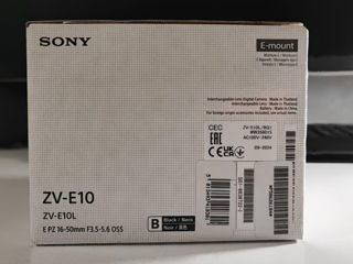 Sony ZV-E10 Kit 16-50mm, Nou Sigilat! foto 3