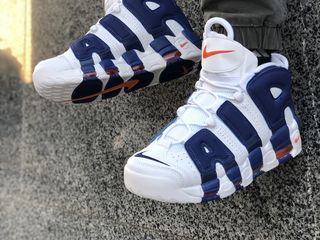 Nike Air More Uptempo White & Blue foto 3