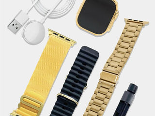 Смарт Часы G9 Ultra Gold Edition! Стильные Smart Watch. Премиальная Модель+ 2 Ремешка=Подарок foto 3