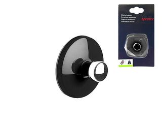 Крючок Самоклеющийся Spirella Bowl D5Cm Черный, Пластик
