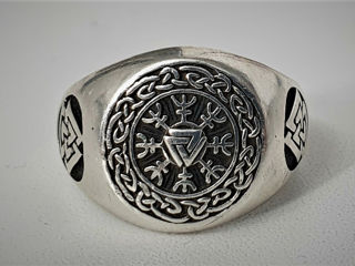 Серебряное мужское кольцо викингов foto 2
