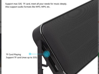  Портативный беспроводной двухканальный стерео бас bluetooth динамик                                 фото 5