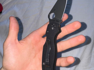 Spyderco Para 3 Knife Black C223GP    (USA!!) foto 7