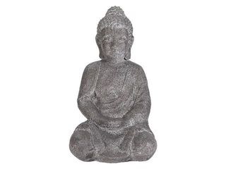 Statuie "Buddha Asezat" 46Cm, Gri