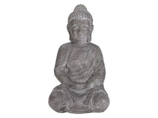 Statuie "Buddha Asezat" 46Cm, Gri foto 1