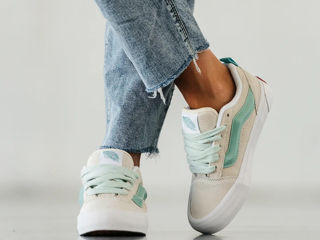 Vans KNU Skool White/Turquoise Women's foto 6