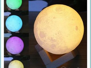 Светильник-ночник «Луна» 3D Moon RGB Lamp! foto 2