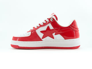 A Bathing Ape Bape Sta Patent Red/White Women's foto 4