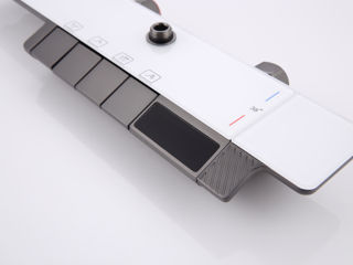 Душевая стойка с термостатом и гигиеническим душем, серый ( графит ), латунь foto 2