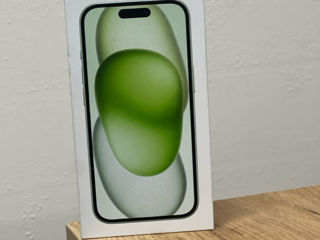 Iphone 15 128gb Green nou + garantie + cadou