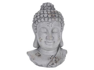 Statuie "Cap De Buddha" 27Cm, Gri