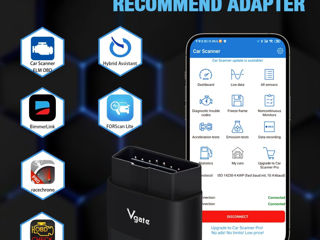 Vgate iCar Pro 2S Bluetooth 5.2 , V2.3, Android, iOS iPhone foto 4