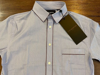 The Kooples Men's Casual Dress Shirt Slim Blue Striped Cotton Size Xs, S, L foto 1