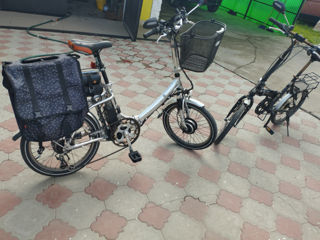 Bicicletă electrică pliabilă + simplă (electrică) фото 3