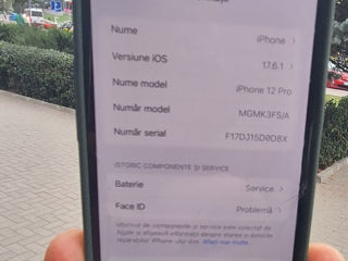 Iphone 12 pro 128 gb batereia 79% sticla e crapata lucriaza asa. foto 3