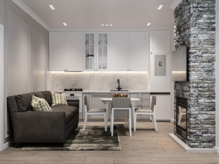 Design interior/stil neoclasic/ Parter /112m2/apartament cu 3 dormitoare/construcții/ 3D/ proiecte foto 1