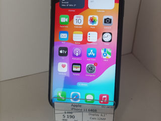 Apple iPhone 11 64GB,Pret-5190 lei