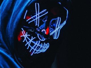 Светодиодная неоновая маска «судная ночь» - новый тренд ! foto 5