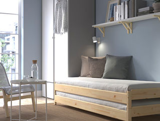 Pat cu 2 saltele Ikea Utker/ stackable bed with 2 mattresses foto 1