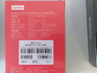 Продаются игровые оригинальные беспроводные наушники Lenovo Thinkplus Live Pods GM2 Pro ! foto 2