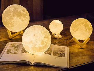 Ночник Луна на Деревянной подставке foto 9