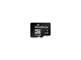 MediaRange microSDHC memory card, Class 10, with SD adapter, 8GB foto 2